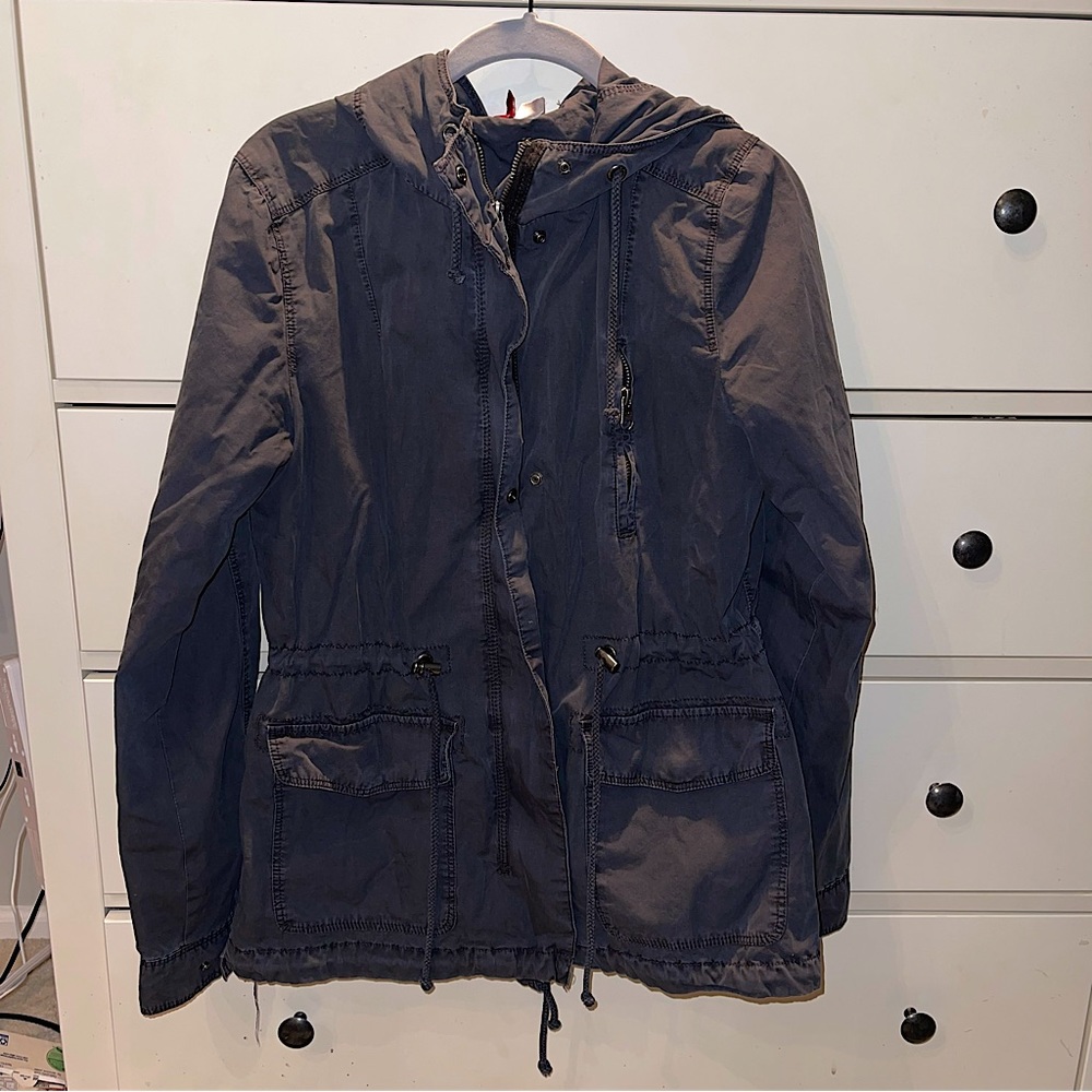 H&M Blue/Gray Parka/Utility Jacket